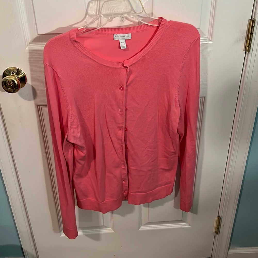 Charter Club Pink Cardigan